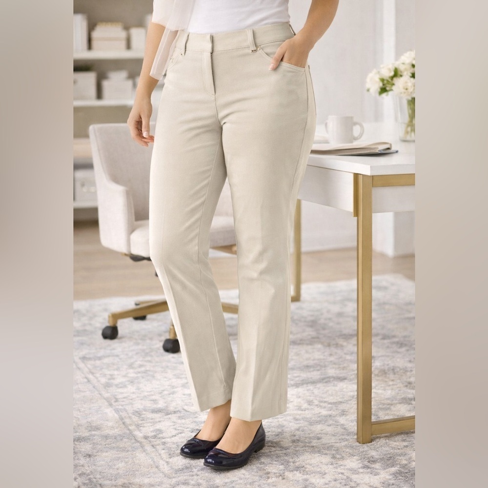 JM Collection Straight Leg Curvy Pants Size 12 Short NWT Career Work Casual